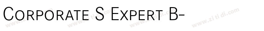 Corporate S Expert B字体转换